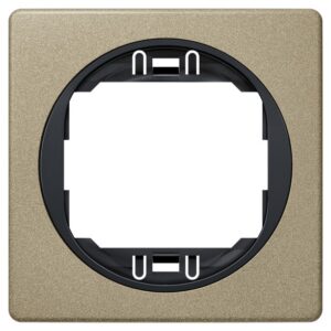 brushed nickel with black holder