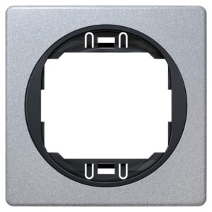 silver with black holder