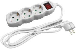 Entac Πολύπριζο 3 Θέσεων με Διακόπτη 3x1.5mm 1.5m