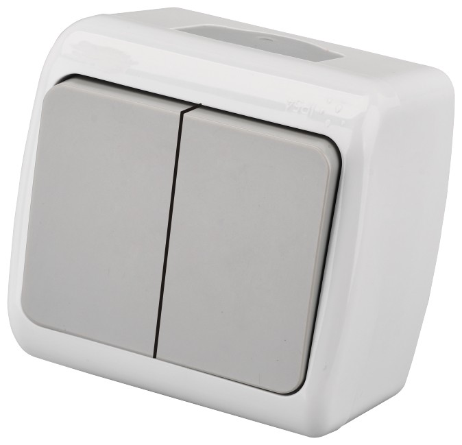 Entac 105 Stephan surface mounted wall switch serial switch IP54 1 Entac 105 Stephan surface mounted wall switch serial switch IP54