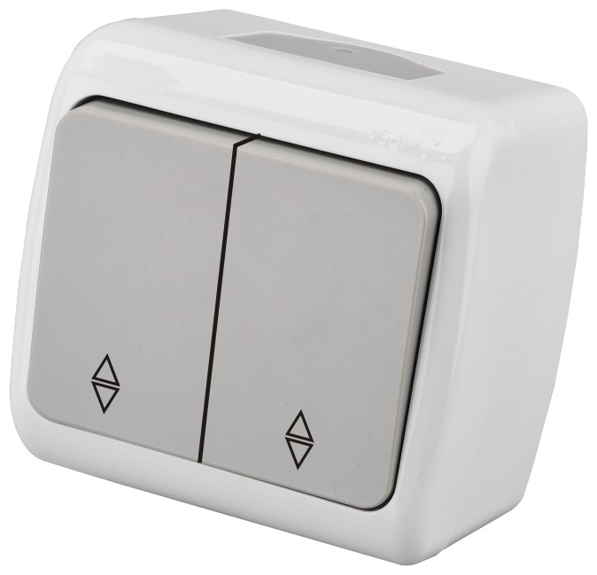 Entac 106+6 Stephan surface mounted alternative switch IP54 1 Entac 106+6 Stephan surface mounted alternative switch IP54