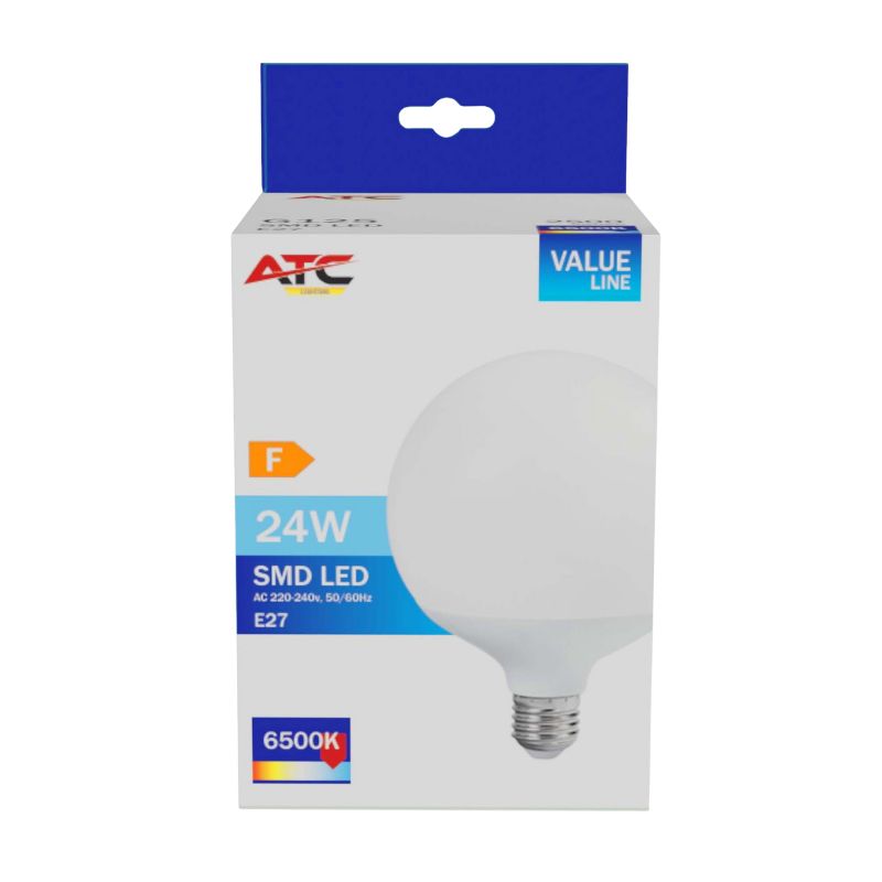 ATC SMD Λαμπτήρας LED Globe G125 230V 24W/2500LM E27 6500K 2 ATC SMD Λαμπτήρας LED Globe G125 230V 24W/2500LM E27 6500K - Image 2