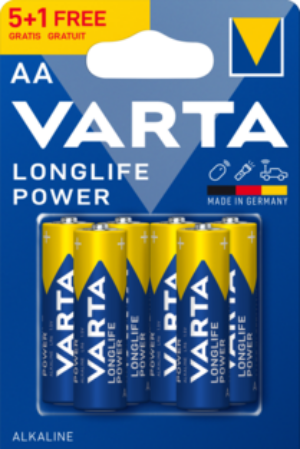 Varta Αλκαλικές Longlife Power Μπαταρίες LR6 AA (6τμχ)