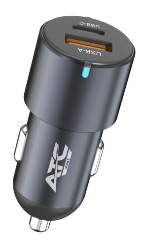 ATC-CA06 Φορτιστής Αυτοκινήτου USB-A & Type-C 60W