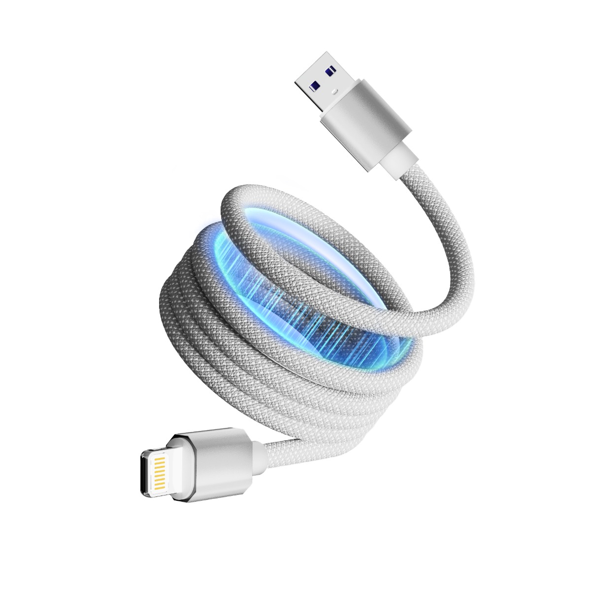 ATC-C6 Μαγνητικό Καλώδιο Φόρτισης USB-A σε Lightning 12W 1m Λευκό 1 ATC-C6 Μαγνητικό Καλώδιο Φόρτισης USB-A σε Lightning 12W 1m Λευκό