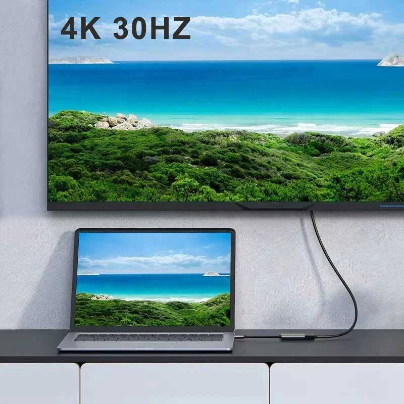 ATC Type-C σε HDTV Αντάπτορας με Καλώδιο 10cm 4K 30HZ 4 ATC Type-C σε HDTV Αντάπτορας με Καλώδιο 10cm 4K 30HZ - Image 4