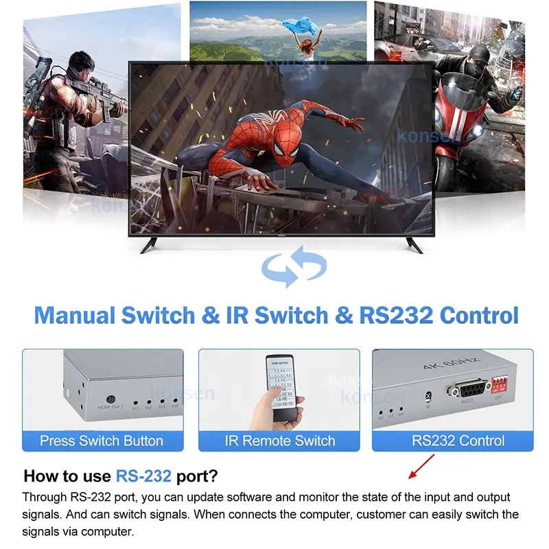 ATC HDMI Matrix 4 IN / 4 OUT 60Hz 8 ATC HDMI Matrix 4 IN / 4 OUT 60Hz - Image 8