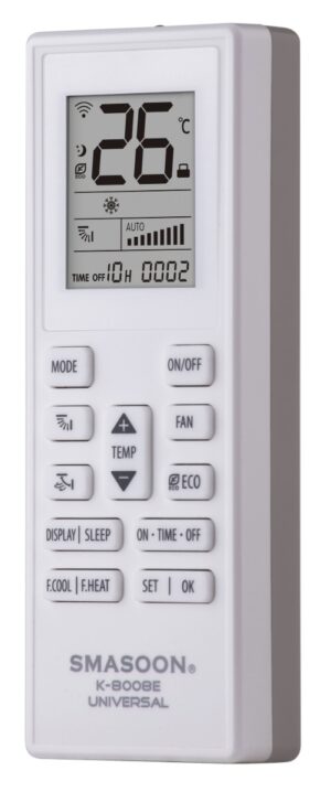 SMASOON K-8008E Universal Τηλεχειριστήριο Κλιματισμού Γκρι