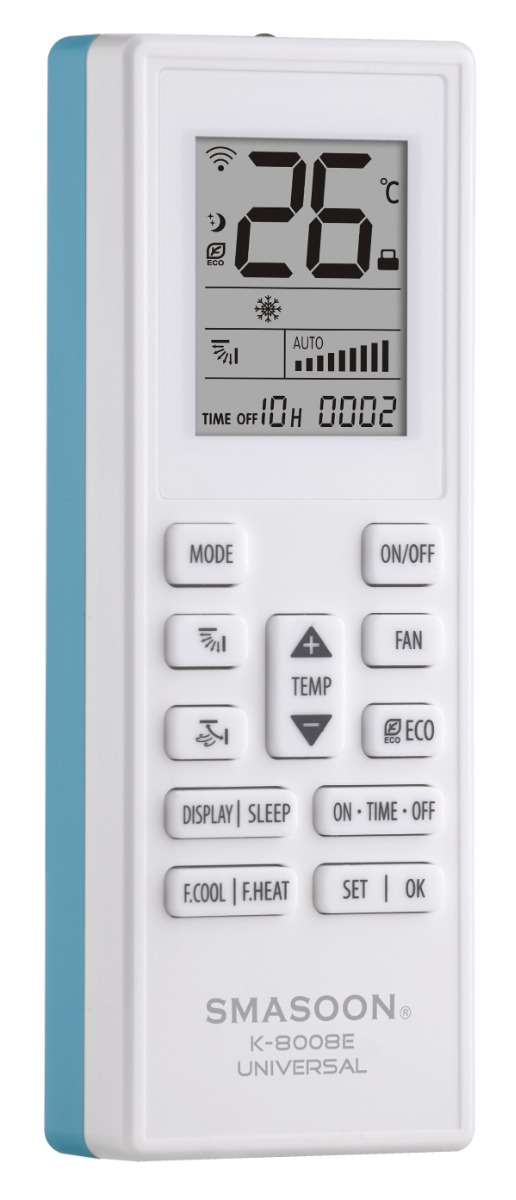 SMASOON K-8008E Universal Τηλεχειριστήριο Κλιματισμού Μπλε 7 SMASOON K-8008E Universal Τηλεχειριστήριο Κλιματισμού Μπλε - Image 7