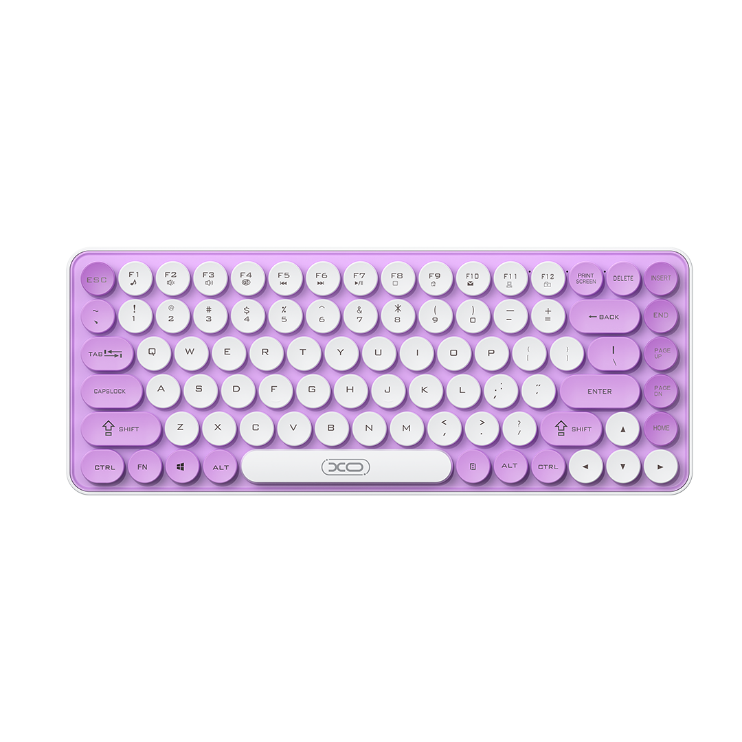 XO KB-12 Ασύρματο Πληκτρολόγιο Bluetooth Tri-Colour Μωβ 2 XO KB-12 Ασύρματο Πληκτρολόγιο Bluetooth Tri-Colour Μωβ - Image 2