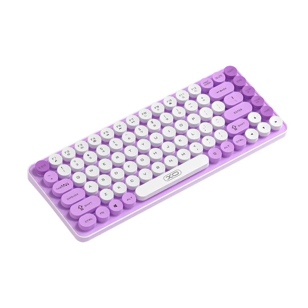 XO KB-12 Ασύρματο Πληκτρολόγιο Bluetooth Tri-Colour Μωβ 3 XO KB-12 Ασύρματο Πληκτρολόγιο Bluetooth Tri-Colour Μωβ - Image 3