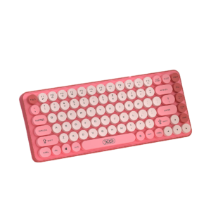 XO KB-12 Ασύρματο Πληκτρολόγιο Bluetooth Tri-Colour Ροζ