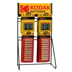 Kodak Μεταλλικό Σταντ Προβολής Μπαταριών Eπιδαπέδιο/Πάγκου 4 Θέσεων