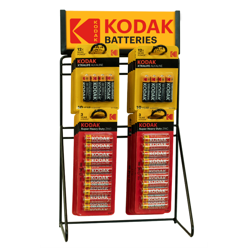 Kodak Μεταλλικό Σταντ Προβολής Μπαταριών Eπιδαπέδιο/Πάγκου 4 Θέσεων 1 Kodak Μεταλλικό Σταντ Προβολής Μπαταριών Eπιδαπέδιο/Πάγκου 4 Θέσεων