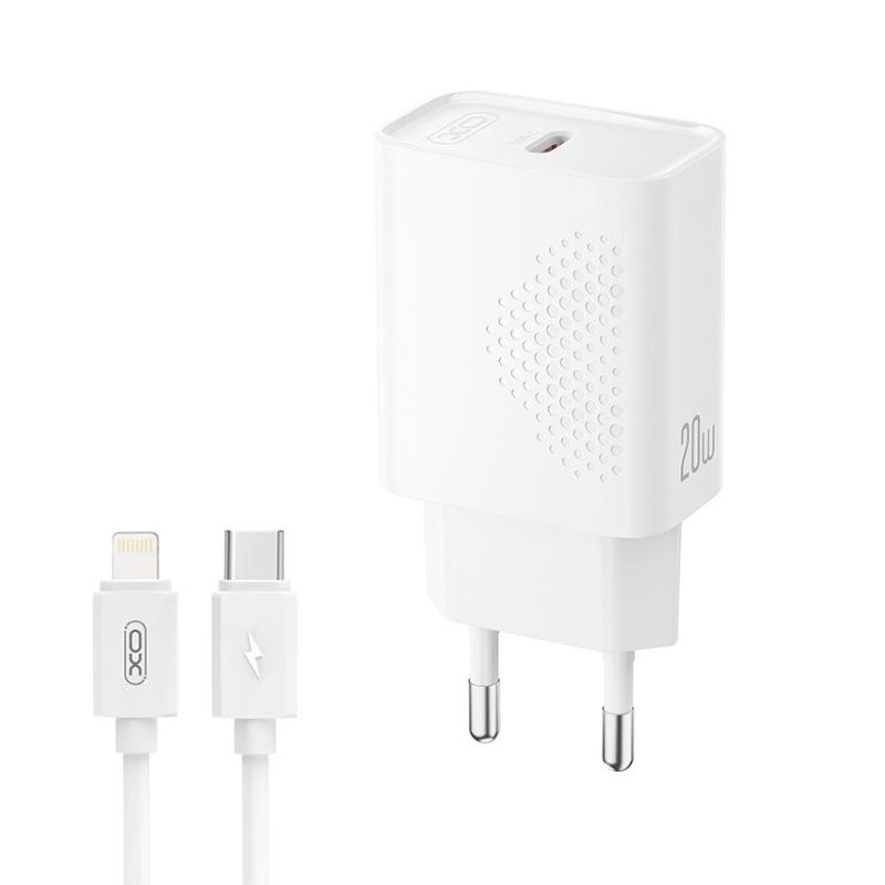 XO L160 (EU) Φορτιστής Ταχείας Φόρτισης με Θύρα Type-C & Καλώδιο Lighting 20W Kit (NB300) 1 XO L160 (EU) Φορτιστής Ταχείας Φόρτισης με Θύρα Type-C & Καλώδιο Lighting 20W Kit (NB300)