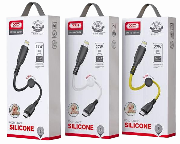 XO NB-Q248A Καλώδιο Φόρτισης + Data Suluo Series Type-c to Lightning 27W L=25cm Άσπρο 10 XO NB-Q248A Καλώδιο Φόρτισης + Data Suluo Series Type-c to Lightning 27W L=25cm Άσπρο - Image 10