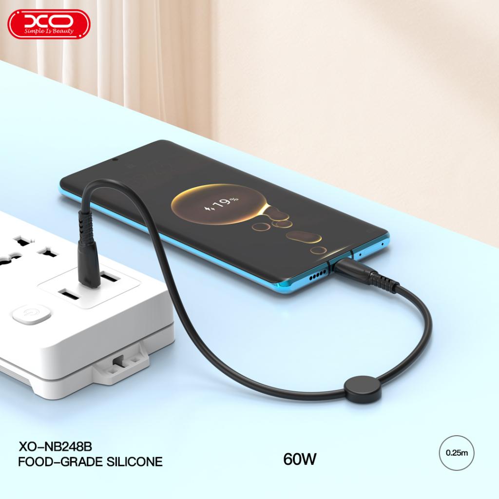 XO NB-Q248A Καλώδιο Φόρτισης + Data Suluo Series Type-c to Lightning 27W L=25cm Άσπρο 4 XO NB-Q248A Καλώδιο Φόρτισης + Data Suluo Series Type-c to Lightning 27W L=25cm Άσπρο - Image 4