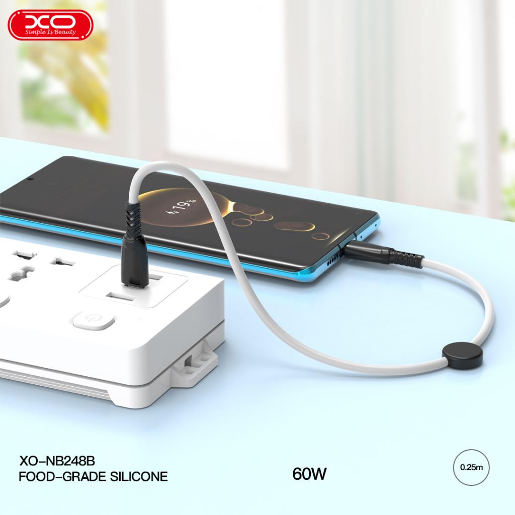 XO NB-Q248A Καλώδιο Φόρτισης + Data Suluo Series Type-c to Lightning 27W L=25cm Άσπρο 3 XO NB-Q248A Καλώδιο Φόρτισης + Data Suluo Series Type-c to Lightning 27W L=25cm Άσπρο - Image 3