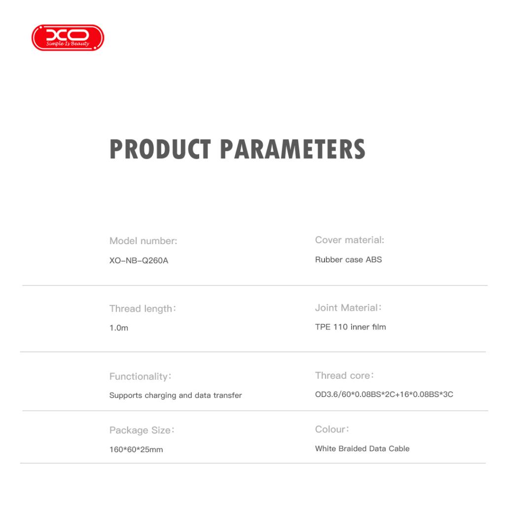 XO NB-Q260A Καλώδιο Φόρτισης Type-C σε Type-C 60W 1Μ 6 XO NB-Q260A Καλώδιο Φόρτισης Type-C σε Type-C 60W 1Μ - Image 6