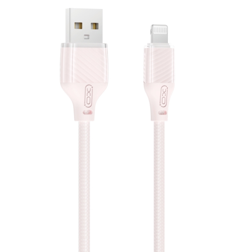XO NB291 Καλώδιο Φόρτισης & Μεταφοράς Δεδομένων USB-A σε Lighting Πλεκτό 6A Ροζ 1m 1 XO NB291 Καλώδιο Φόρτισης & Μεταφοράς Δεδομένων USB-A σε Lighting Πλεκτό 6A Ροζ 1m