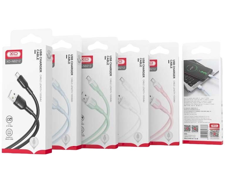 XO NB212 2.1A USB Καλώδιο Για Type-C 1m Ρόζ 8 XO NB212 2.1A USB Καλώδιο Για Type-C 1m Ρόζ - Image 8