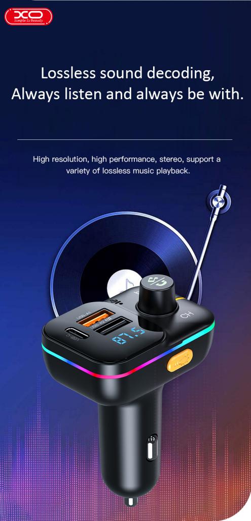 XO BCC09 Φορτιστής Αυτοκινήτου Bluetooth MP3 με TF card slot + PD 25W 7 XO BCC09 Φορτιστής Αυτοκινήτου Bluetooth MP3 με TF card slot + PD 25W - Image 7