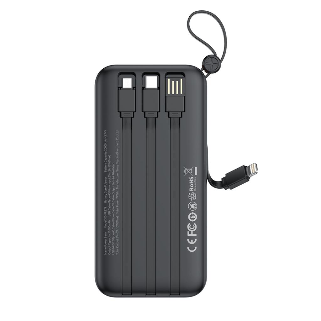 XO PR279 Powerbank με Καλώδια USB-A Type-C Micro & Lightning 20.000mAh 3 XO PR279 Powerbank με Καλώδια USB-A Type-C Micro & Lightning 20.000mAh - Image 3