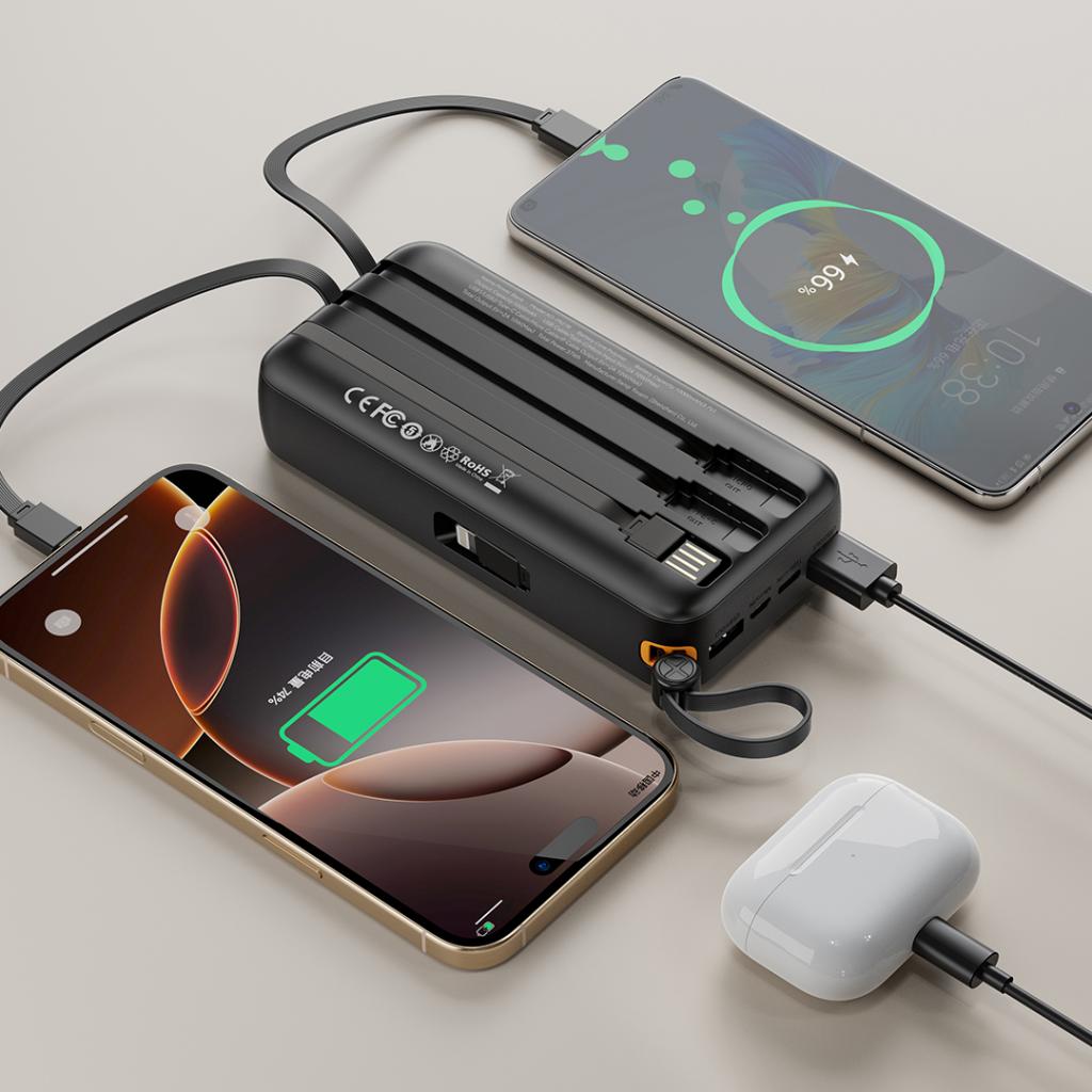 XO PR279 Powerbank με Καλώδια USB-A Type-C Micro & Lightning 20.000mAh 7 XO PR279 Powerbank με Καλώδια USB-A Type-C Micro & Lightning 20.000mAh - Image 7