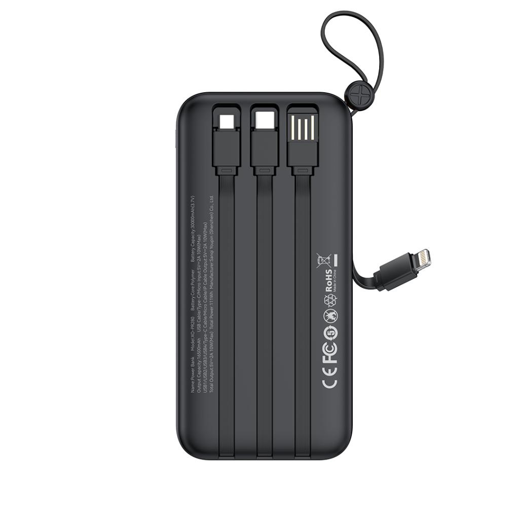 XO PR280 Powerbank με Καλώδια USB-A Type-C Micro & Lightning 30.000 mAh 3 XO PR280 Powerbank με Καλώδια USB-A Type-C Micro & Lightning 30.000 mAh - Image 3