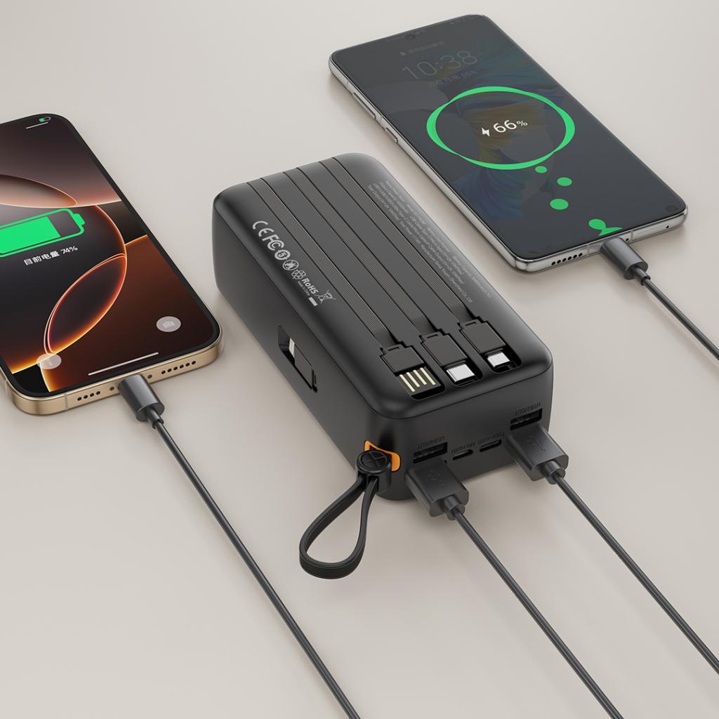 XO PR280 Powerbank με Καλώδια USB-A Type-C Micro & Lightning 30.000 mAh 6 XO PR280 Powerbank με Καλώδια USB-A Type-C Micro & Lightning 30.000 mAh - Image 6