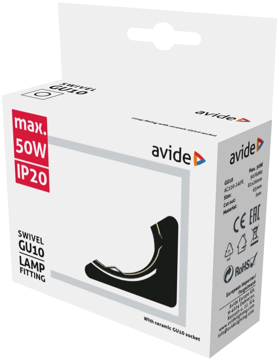 Avide GU10 Πλαίσιο Τετράγωνο Σαγρέ Ανθρακί 2 Avide GU10 Πλαίσιο Τετράγωνο Σαγρέ Ανθρακί - Image 2