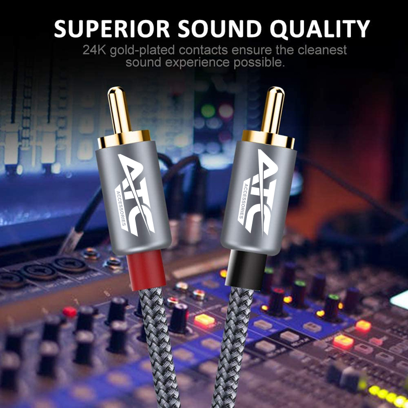 ATC HQ 2xRCA / 2xRCA 1.5m Cable 2 ATC HQ 2xRCA / 2xRCA 1.5m Cable - Image 2