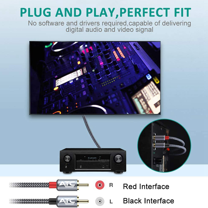 ATC HQ 2xRCA / 2xRCA 1.5m Cable 3 ATC HQ 2xRCA / 2xRCA 1.5m Cable - Image 3