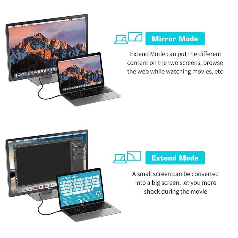 Καλώδιο Type C σε 4K 60hz DP 1,8m 6 Καλώδιο Type C σε 4K 60hz DP 1,8m - Image 6