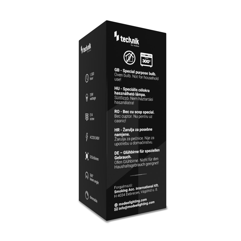 Technik Ειδικός Λαμπτήρας Φούρνου T25 25W E14 3 Technik Ειδικός Λαμπτήρας Φούρνου T25 25W E14 - Image 3