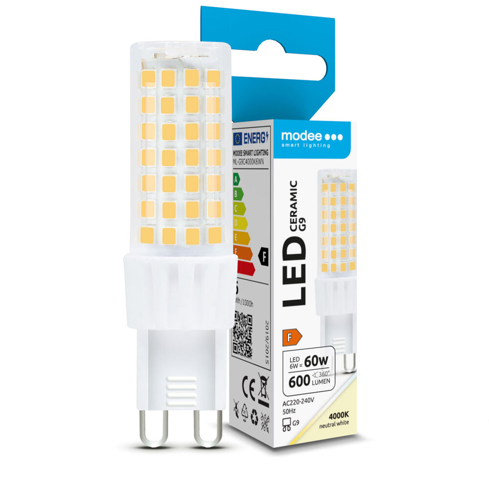 Modee Lighting Λάμπα LED Izzo G9 Κεραμική 6W 4000K 600lm ERP 1 Modee Lighting Λάμπα LED Izzo G9 Κεραμική 6W 4000K 600lm ERP