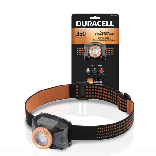 Duracell Φακός Κεφαλής με Λειτουργία Εστίασης DH350SE (+3AAA) IPX4 350lm B1 1 Duracell Φακός Κεφαλής με Λειτουργία Εστίασης DH350SE (+3AAA) IPX4 350lm B1