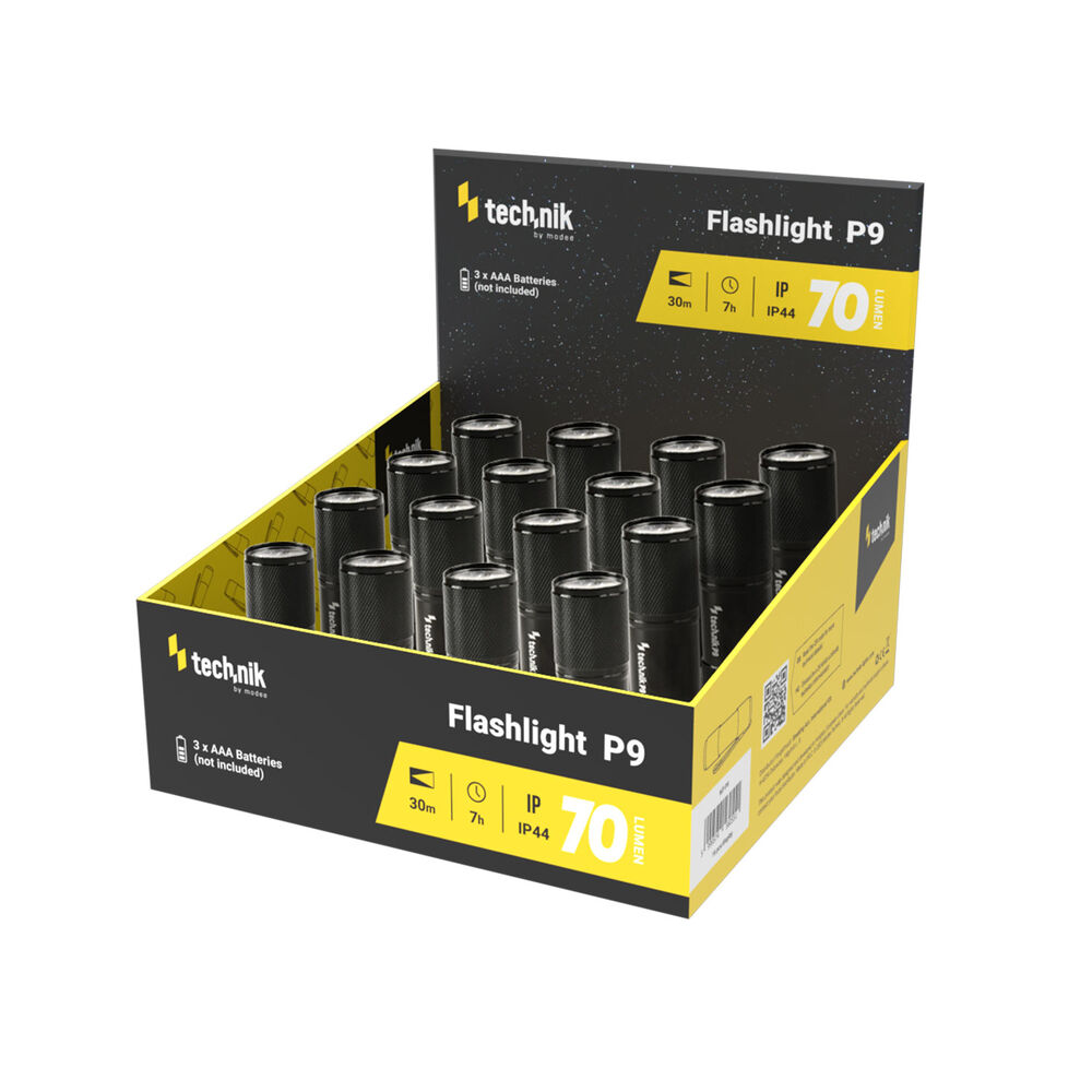 Technik Φακοί P9 9LED 70lm Κουτί 16τμχ (3xAAA δεν περιλαμβάνονται) 1 Technik Φακοί P9 9LED 70lm Κουτί 16τμχ (3xAAA δεν περιλαμβάνονται)