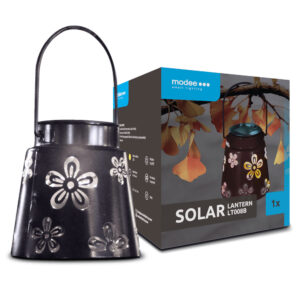 Modee Lighting Ηλιακό Φωτιστικό Κήπου LEDLT008B 11x11.5cm Μαύρο