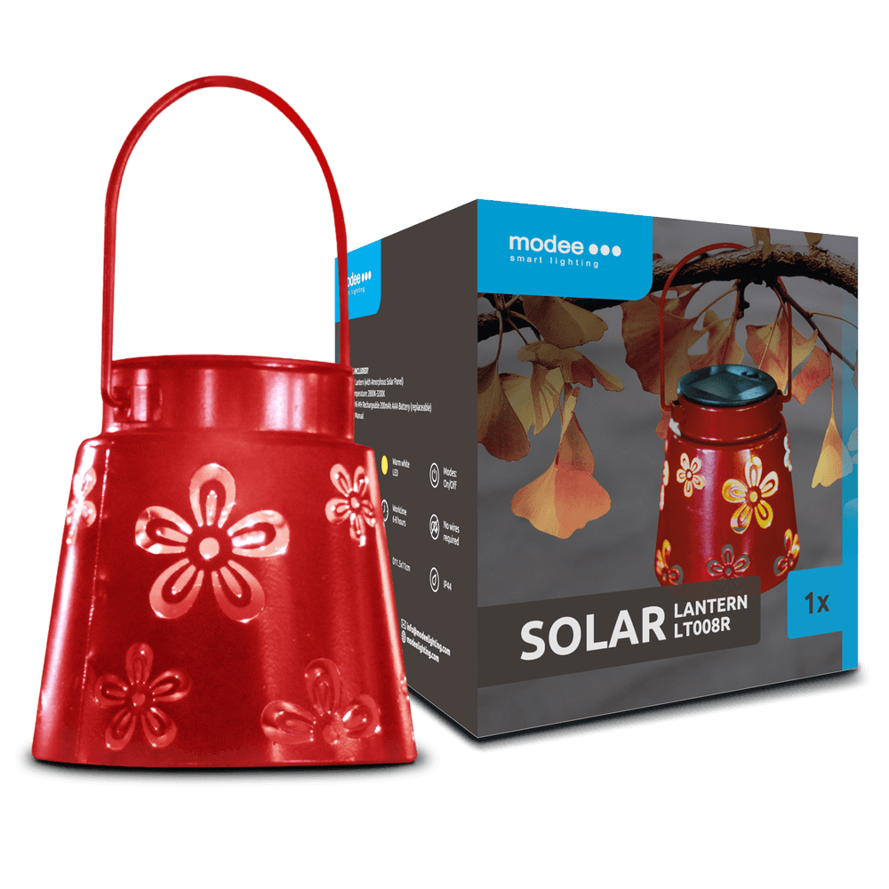 Modee Lighting LED Ηλιακό Φωτιστικό Κήπου LT008R 11x11.5cm 1 Modee Lighting LED Ηλιακό Φωτιστικό Κήπου LT008R 11x11.5cm