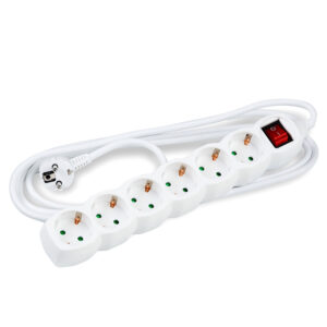 5mm2 με Διακόπτη Λευκό 1.5m
