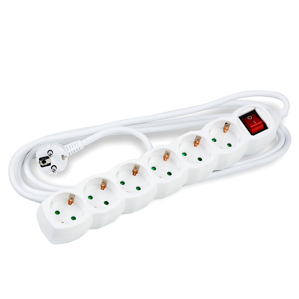 Technik Πολύπριζο 6 θέσεων 3x1,5mm 5m με Διακόπτη 1 5mm 5m με Διακόπτη