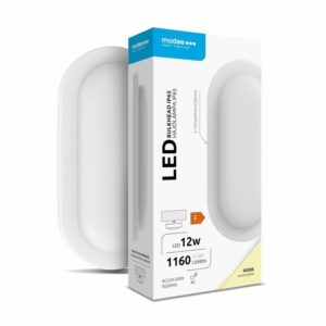 Modee LED Οβάλ Απλίκα 12W 4000K IP65 Λευκό ERP