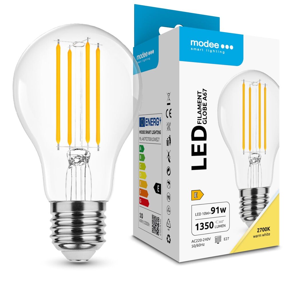 Modee LED Λάμπα Filament Globe A67 10W E27 2700K 1350lm ERP 1 Modee LED Λάμπα Filament Globe A67 10W E27 2700K 1350lm ERP