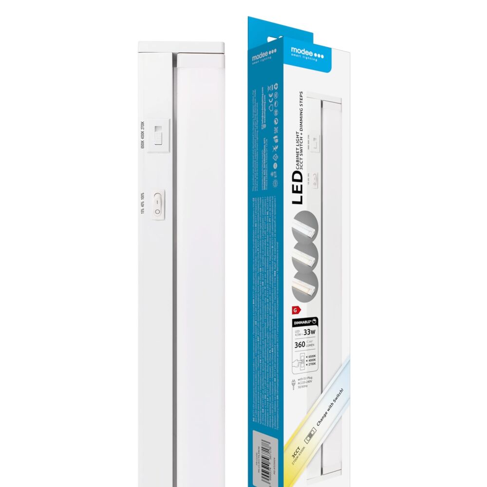 Modee Lighting Φωτιστικό Ντουλαπιού LED 4.5W 360mm με Διακόπτη 3CCT & Ρύθμιση Έντασης 360lm 1 Modee Lighting Φωτιστικό Ντουλαπιού LED 4.5W 360mm με Διακόπτη 3CCT & Ρύθμιση Έντασης 360lm
