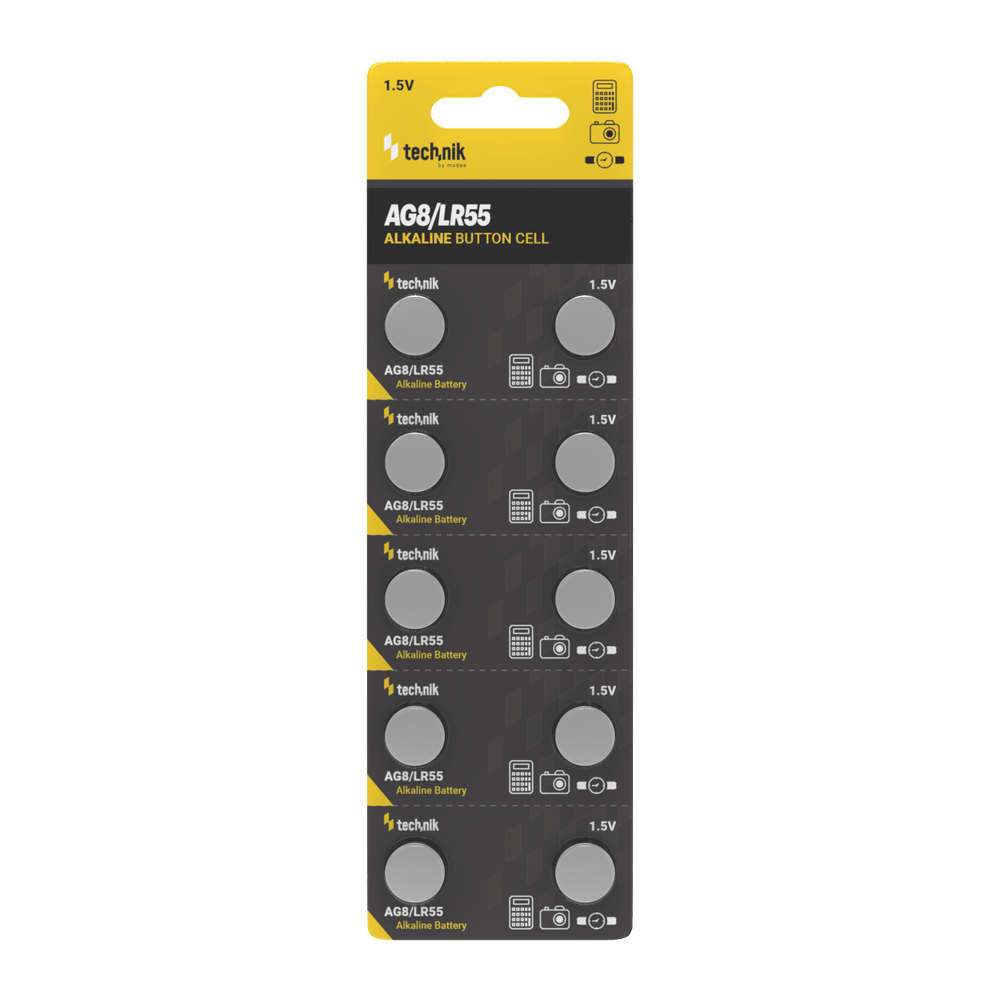 Technik Αλκαλικές Μπαταρίες Κουμπιά Platinum AG8 / LR55 / 191 / 391 1.5V B10 1 Technik Αλκαλικές Μπαταρίες Κουμπιά Platinum AG8 / LR55 / 191 / 391 1.5V B10