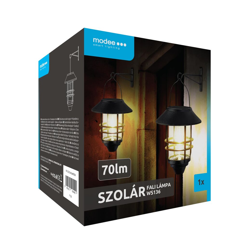 Modee Lighting Ηλιακό Φωτιστικό Τοίχου LED WS136 70 Lumens 8 Modee Lighting Ηλιακό Φωτιστικό Τοίχου LED WS136 70 Lumens - Image 8