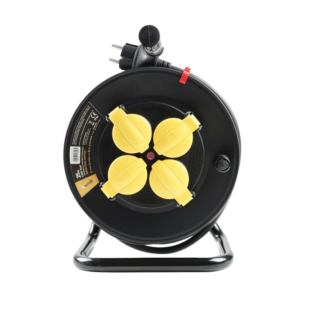 Technik Στροφείο 4 Θέσεων 1,5mm2 H07RN-F IP44 16A 25m 2 Technik Στροφείο 4 Θέσεων 1,5mm2 H07RN-F IP44 16A 25m - Image 2