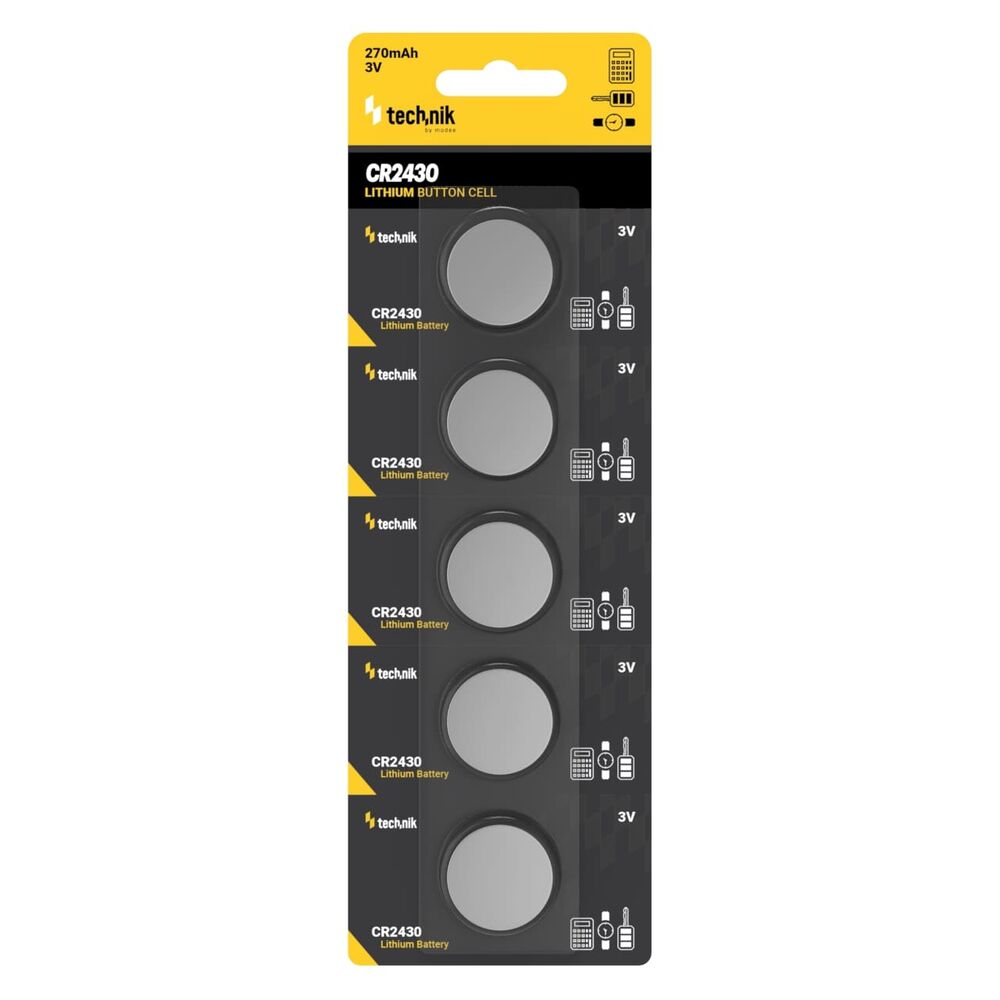 Technik Μπαταρίες Κουμπιά Λιθίου Platinum CR2430 (3V) B5 1 Technik Μπαταρίες Κουμπιά Λιθίου Platinum CR2430 (3V) B5