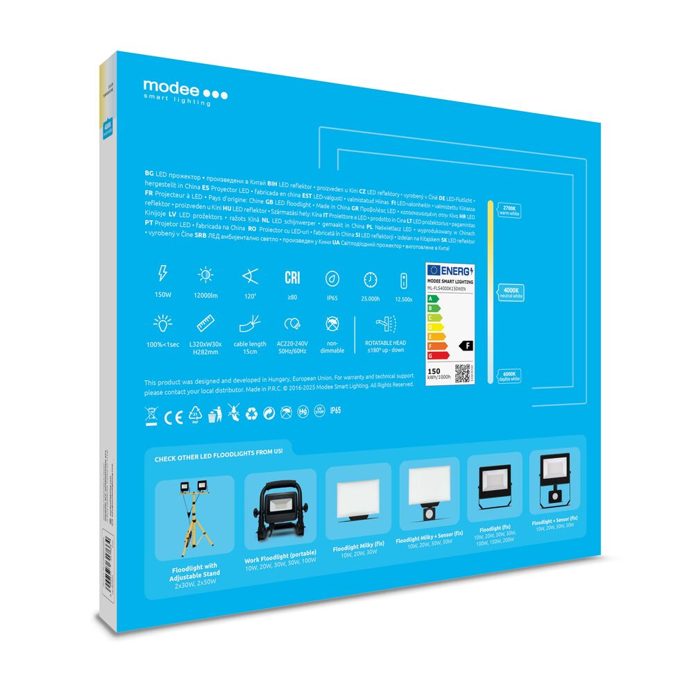 Modee Lighting Προβολέας LED E-series Slim 150W 120° 4000K 12000lm ERP 7 Modee Lighting Προβολέας LED E-series Slim 150W 120° 4000K 12000lm ERP - Image 7